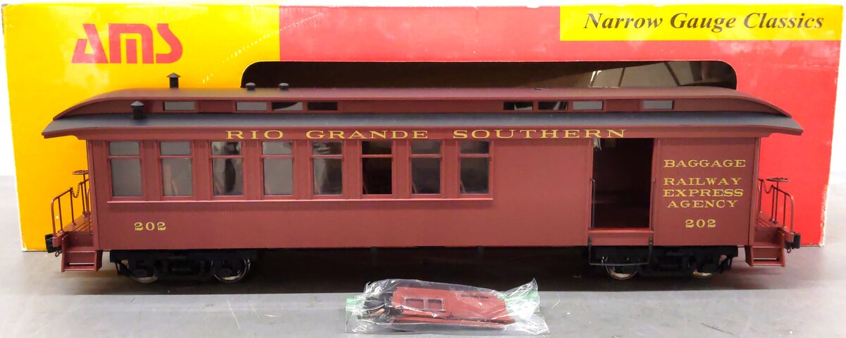 AMS AM54-022 Narrow Gauge Combine Car - RGS #202 EX/Box
