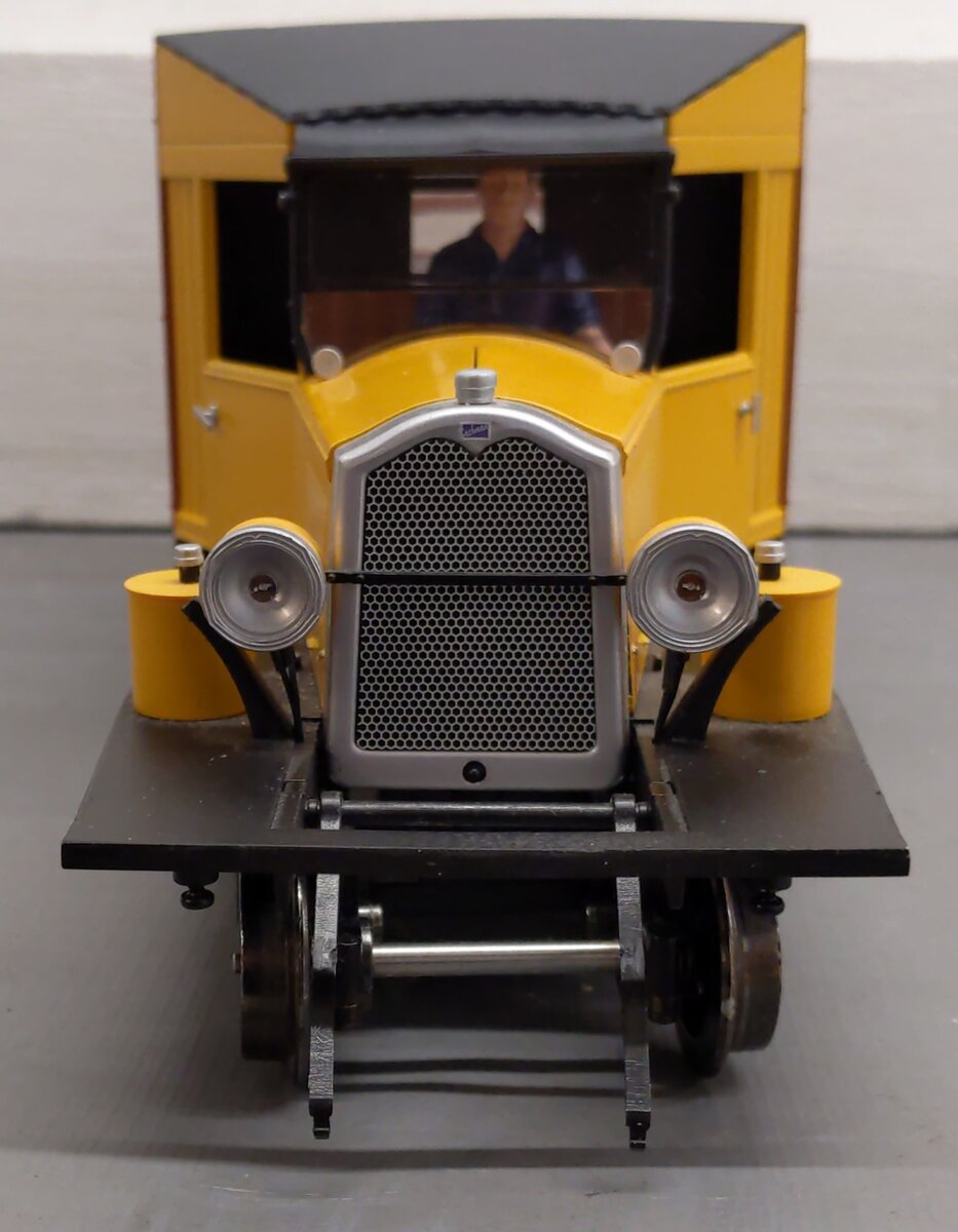 Bachmann 82397 G Scale Narrow Gauge Yellow & Black Rail Truck EX/Box