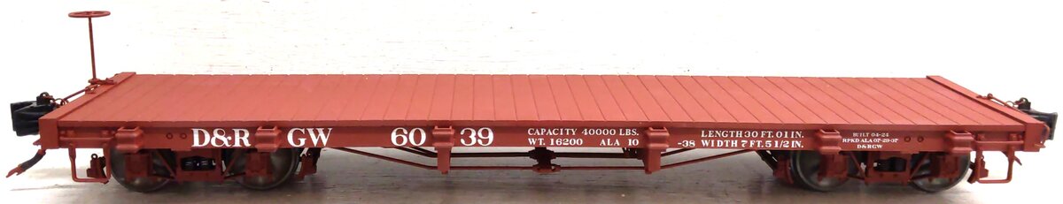 AMS AM31-341 1:20.3 Scale Denver & Rio Grande Western Flatcar LN/Box