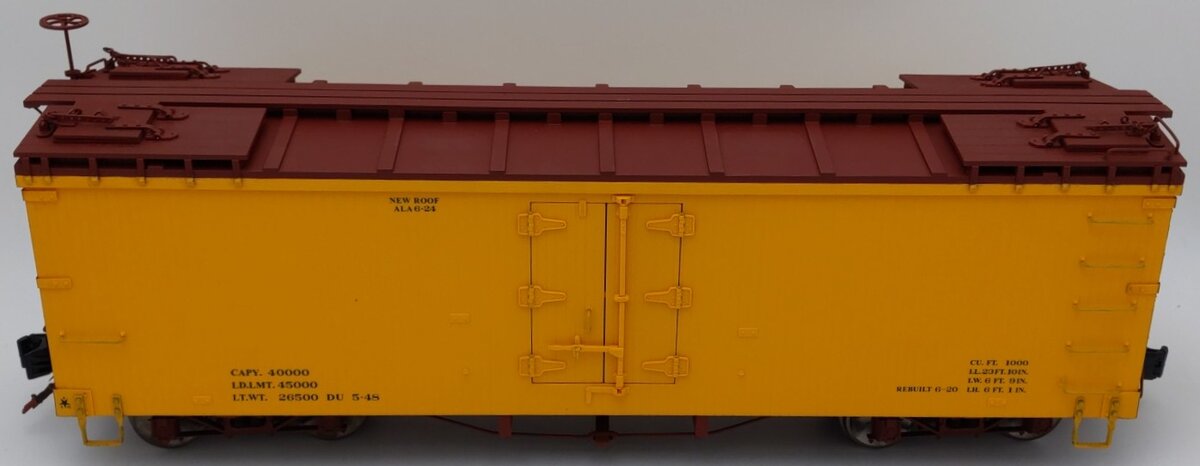 AMS AM31-501 G Scale D&RGW Refrigerator Car (Metal Wheels) EX/Box