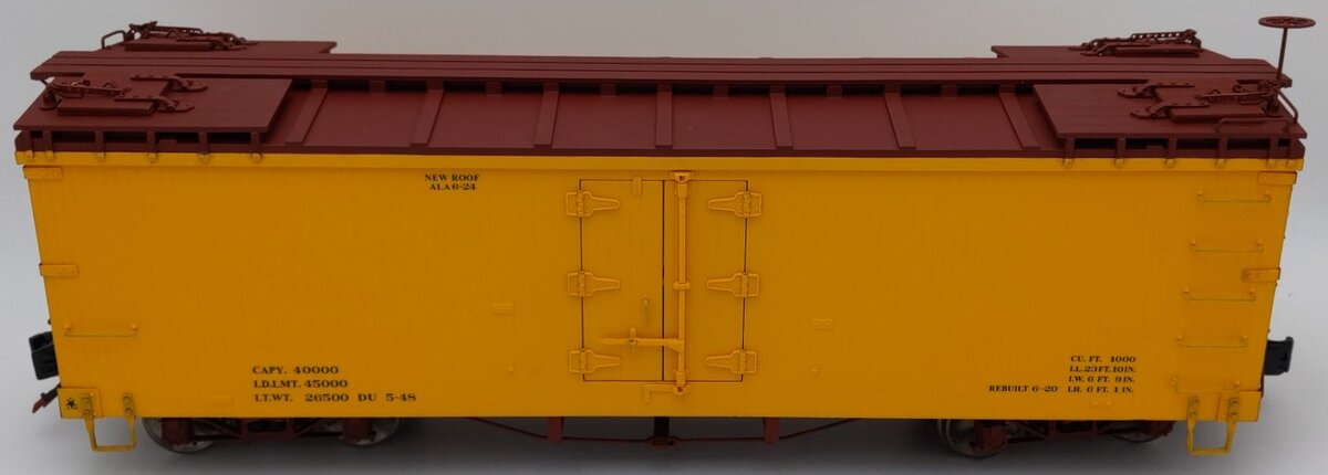 AMS AM31-501 G Scale D&RGW Refrigerator Car (Metal Wheels) EX/Box
