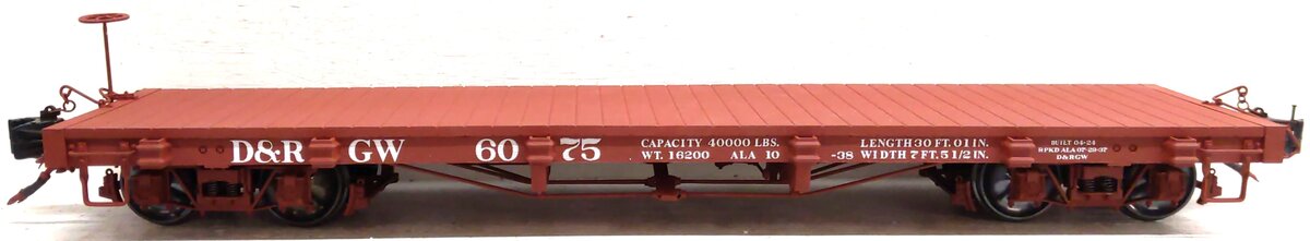 AMS AM31-333 1:20.3 Scale Denver & Rio Grande Western Flatcar LN/Box