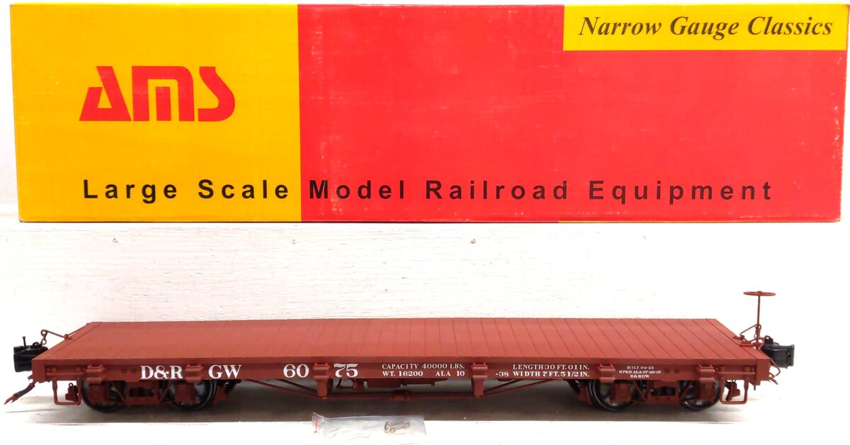 AMS AM31-333 1:20.3 Scale Denver & Rio Grande Western Flatcar LN/Box