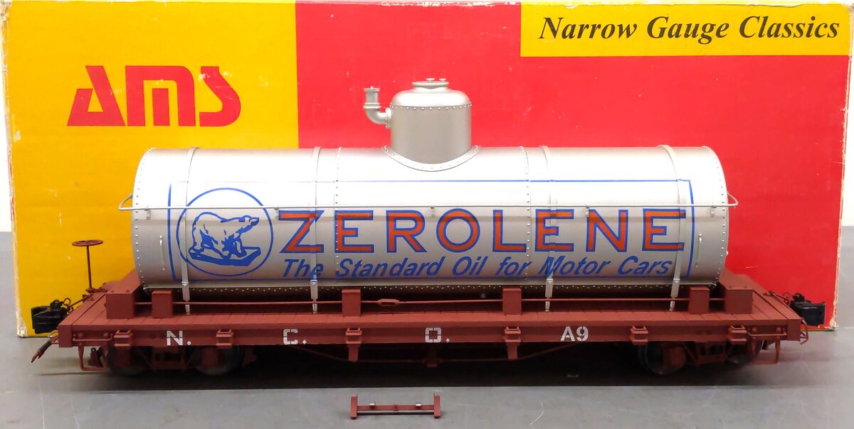 AMS AM208-01 Tank Car - N.C.O. Zerolene #A9 - Metal Wheels EX/Box
