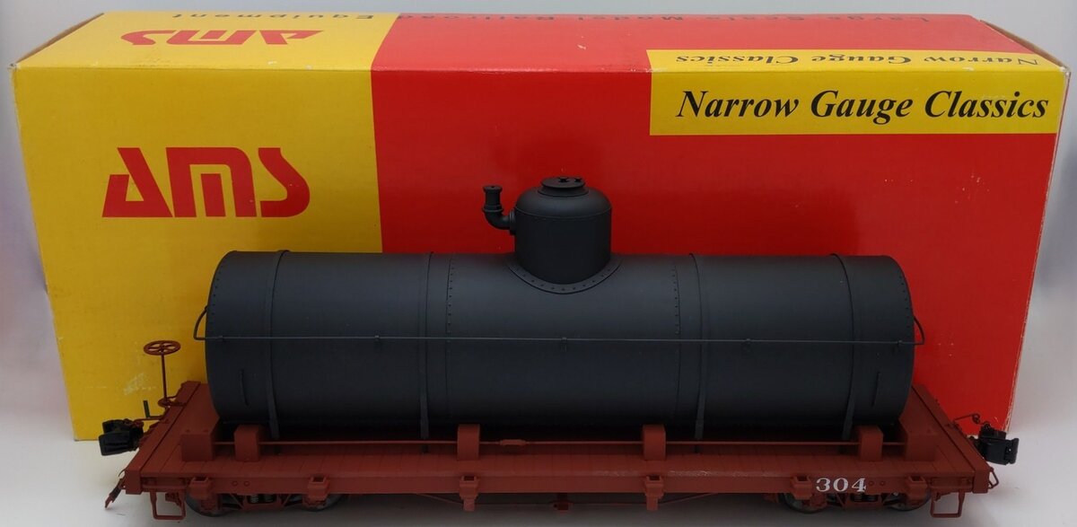 AMS AM31-460 G Scale Tank Car- N.C.N.G Narrow Gauge Undecorated Tank Car #304 VG/Box