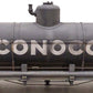 AMS AM31-480 G Scale Tank Car Conoco - Black #6 - Metal Wheels - Custom/Box