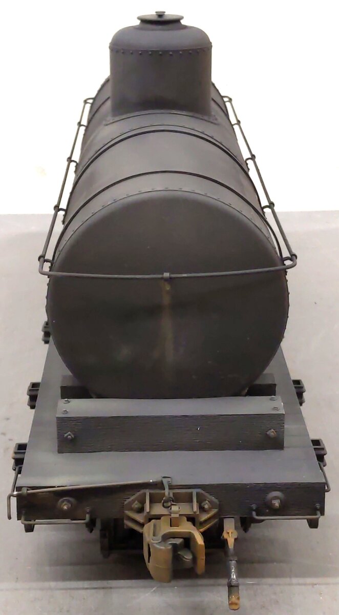 AMS AM31-480 G Scale Tank Car Conoco - Black #6 - Metal Wheels - Custom/Box