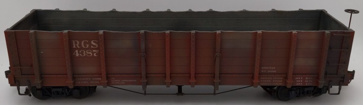 Accucraft AMS AM31-052 Rio Grande Southern Narrow Gauge Gondola #4387 VG/Box