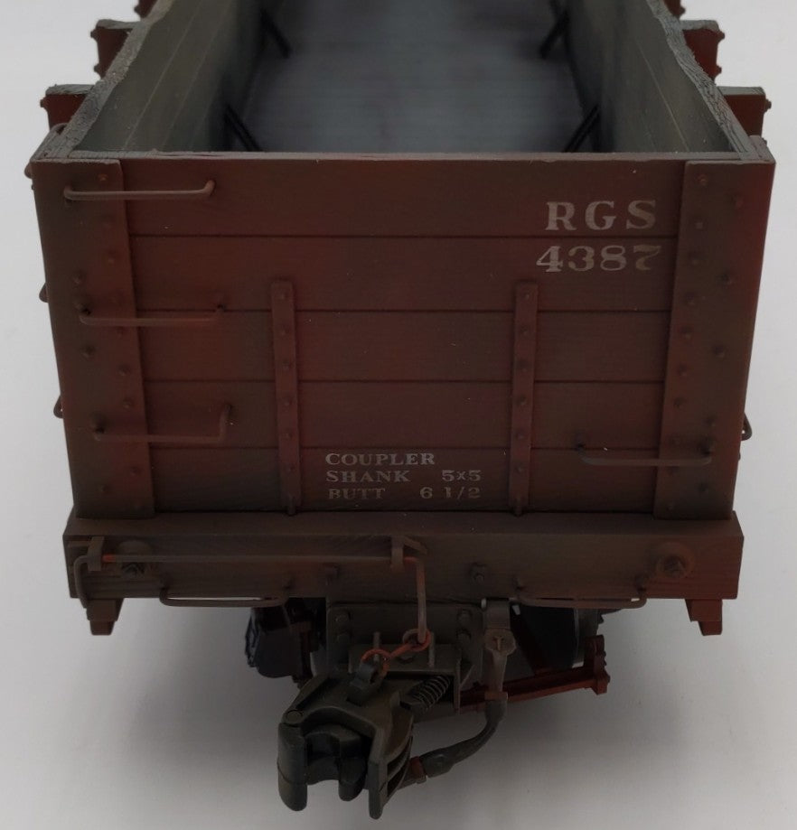 Accucraft AMS AM31-052 Rio Grande Southern Narrow Gauge Gondola #4387 VG/Box