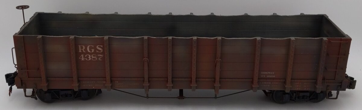 Accucraft AMS AM31-052 Rio Grande Southern Narrow Gauge Gondola #4387 VG/Box