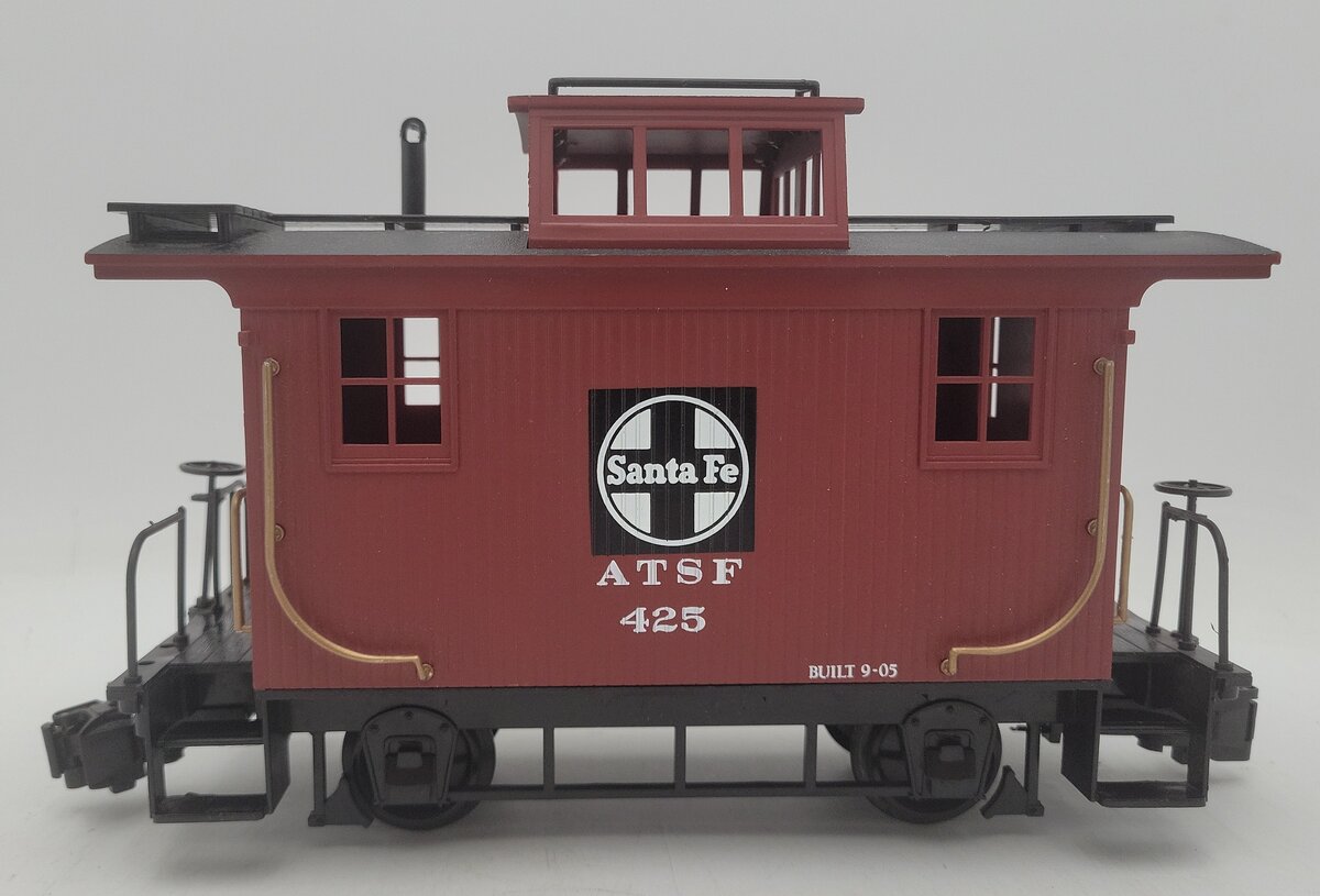 Bachmann 425 G Scale Atchison Topeka and Santa Fe Bobber Caboose VG