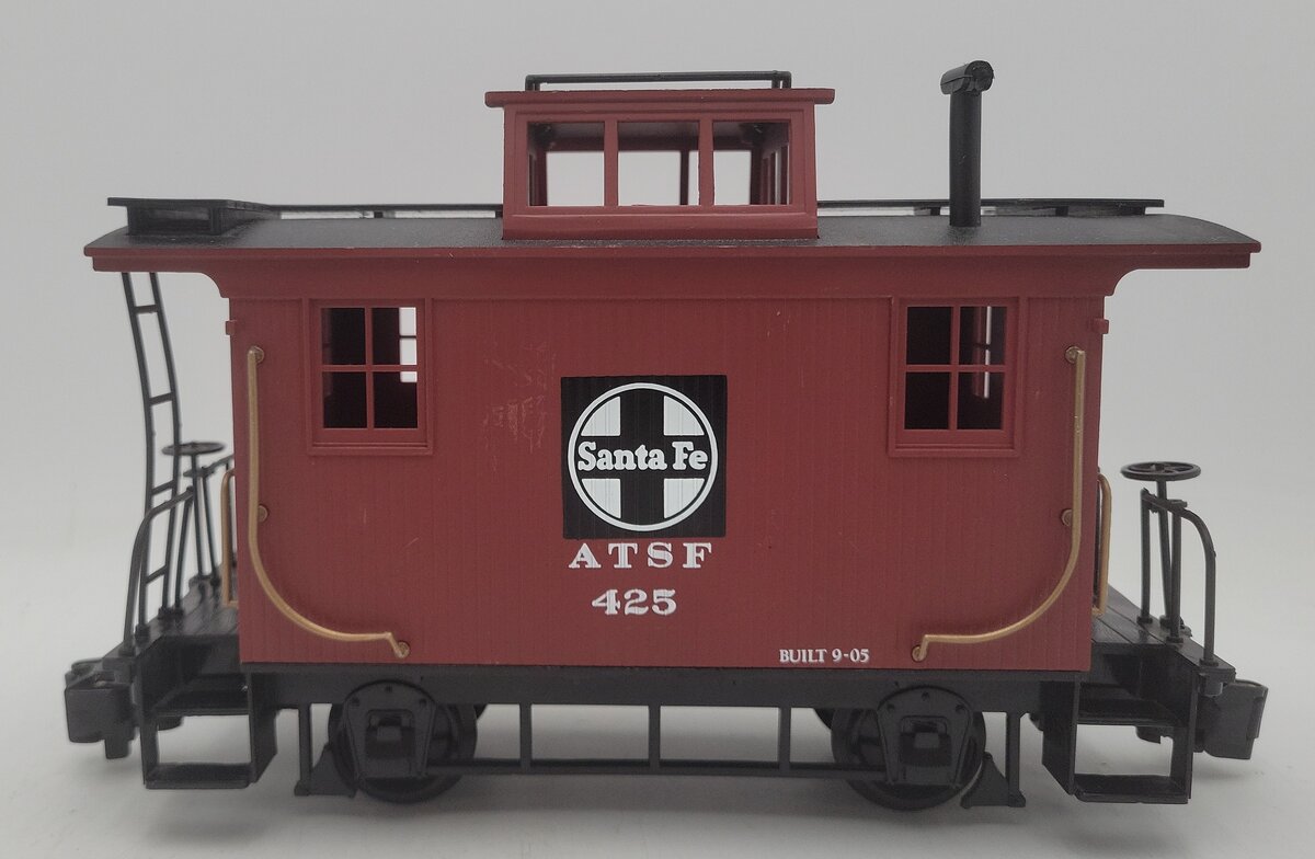 Bachmann 425 G Scale Atchison Topeka and Santa Fe Bobber Caboose VG