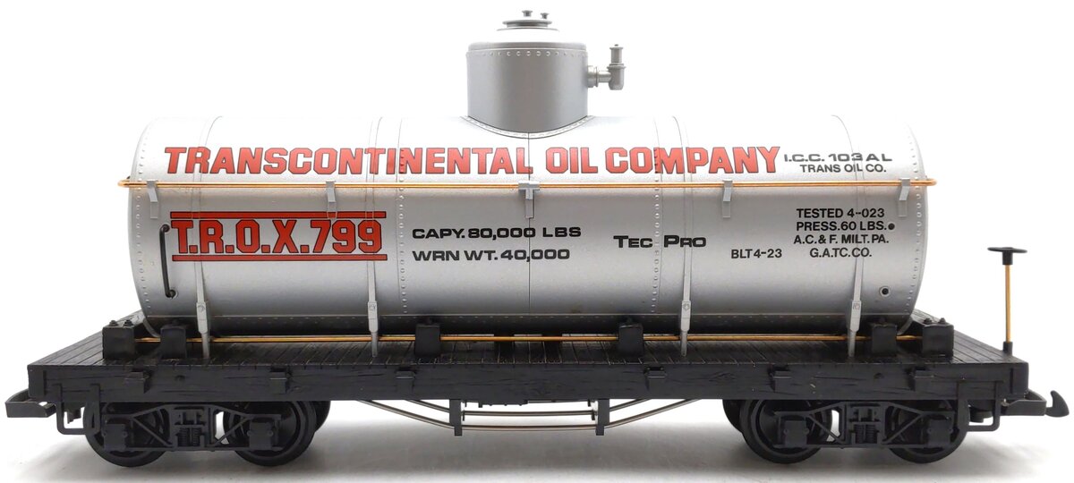 LGB 4080-Y01 G Scale Transcontinental Oil Single Dome Tank Car EX