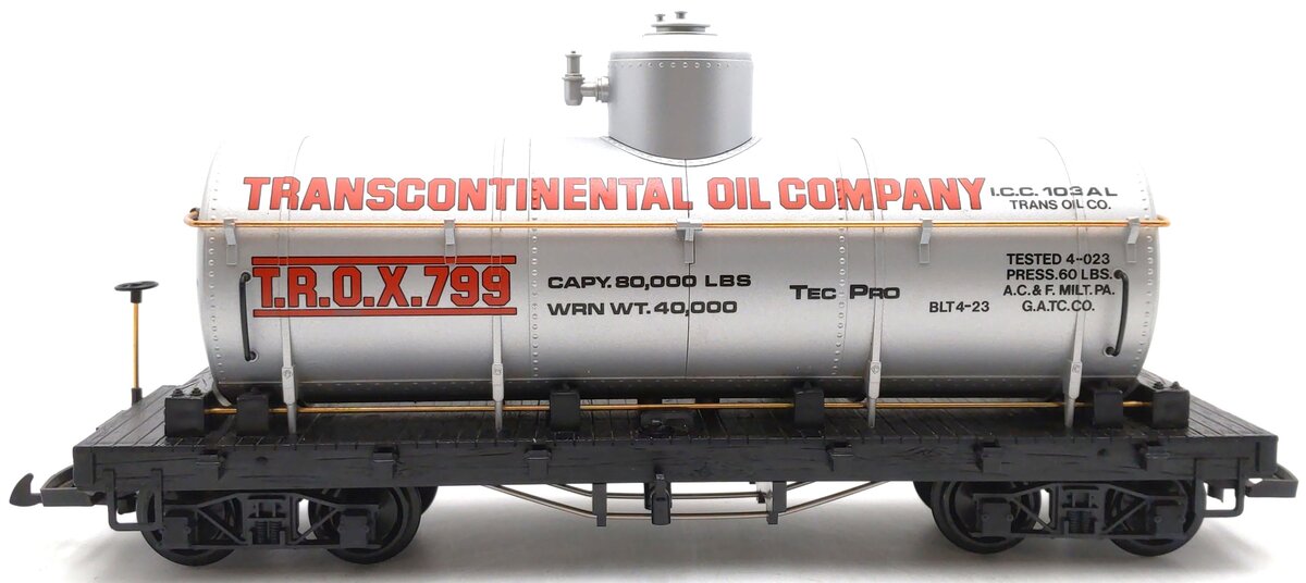 LGB 4080-Y01 G Scale Transcontinental Oil Single Dome Tank Car EX