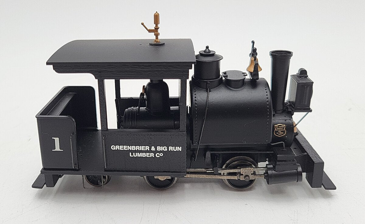 Bachmann 25557 On30 Greenbrier & Big Run Lumber Co. 0-4-2 Porter #1 EX/Box