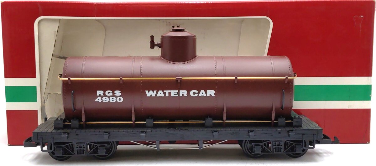 LGB 4080-Y03 RGS Single Dome Long Tank Car w/Plastic Wheels EX/Box