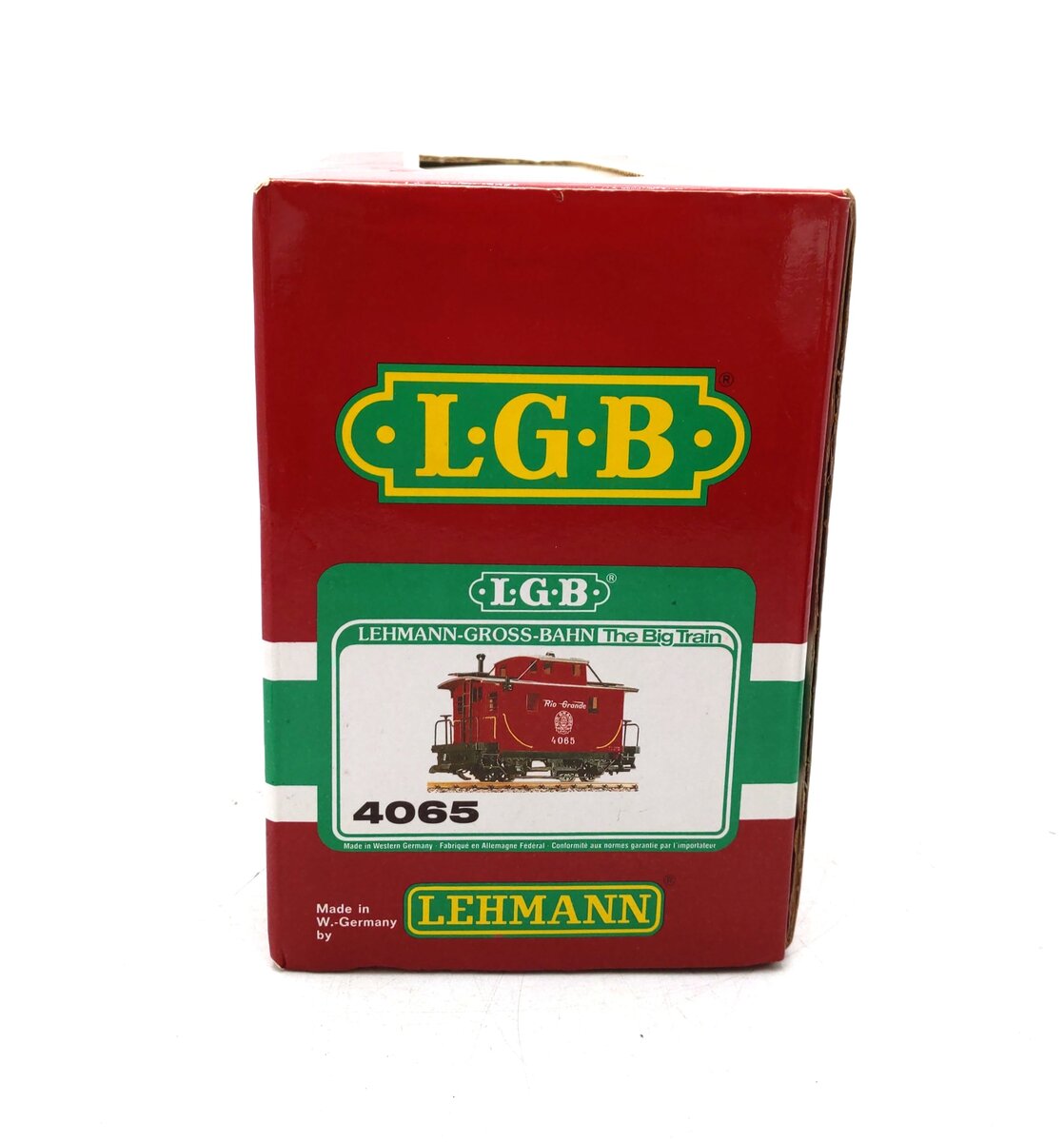 LGB 4065 G Scale Rio Grande Center Cupola Caboose (Black) EX/Box