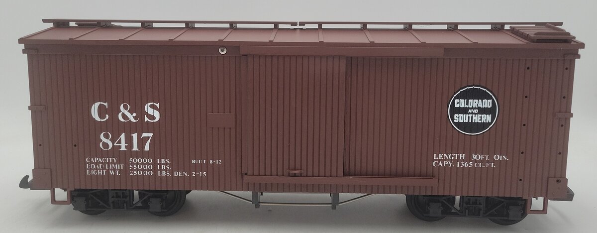 USA Trains G Scale Colorado & Southern Boxcar #8417 LN/Box