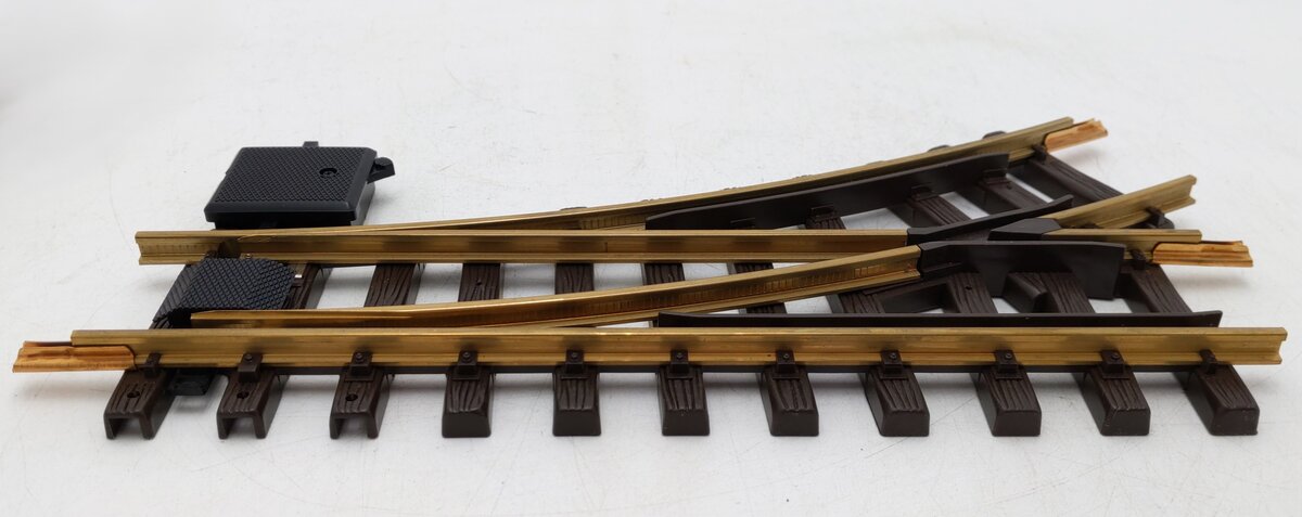 LGB 12100 G Gauge Brass 30° Left Hand Manual Switch Turnout LN/Box