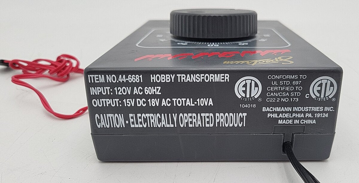 Bachmann 44-6681 N HO G Scale Spectrum Magnum Hobby Transformer EX
