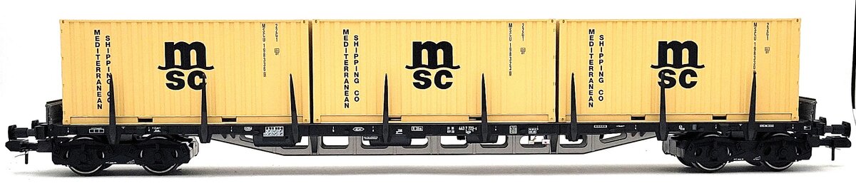 Marklin 1 Gauge Flat Car w/ 3 Container Load LN