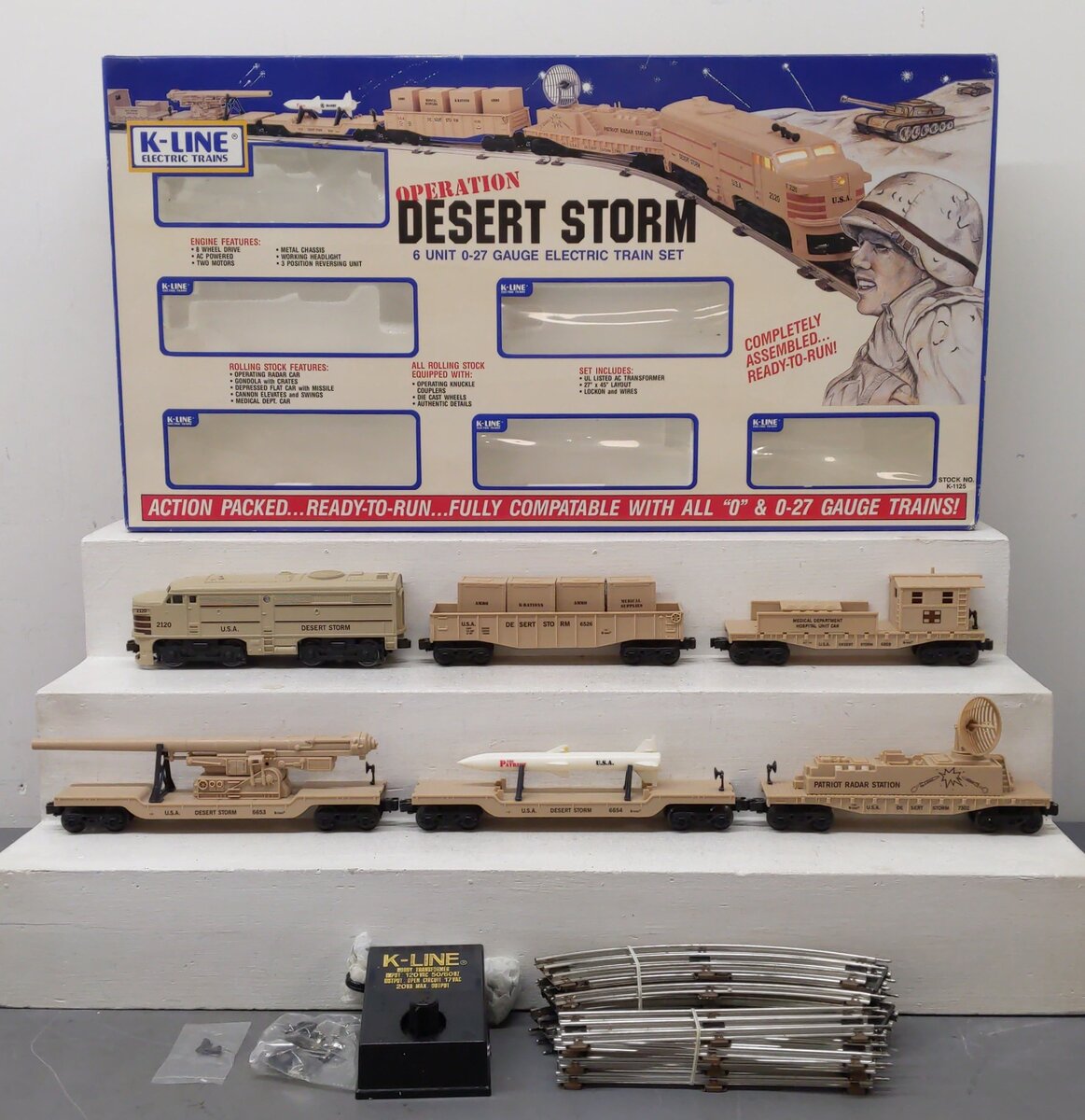 K-Line K-1125 Operation Desert Storm O Gauge Diesel Train Set EX/Box