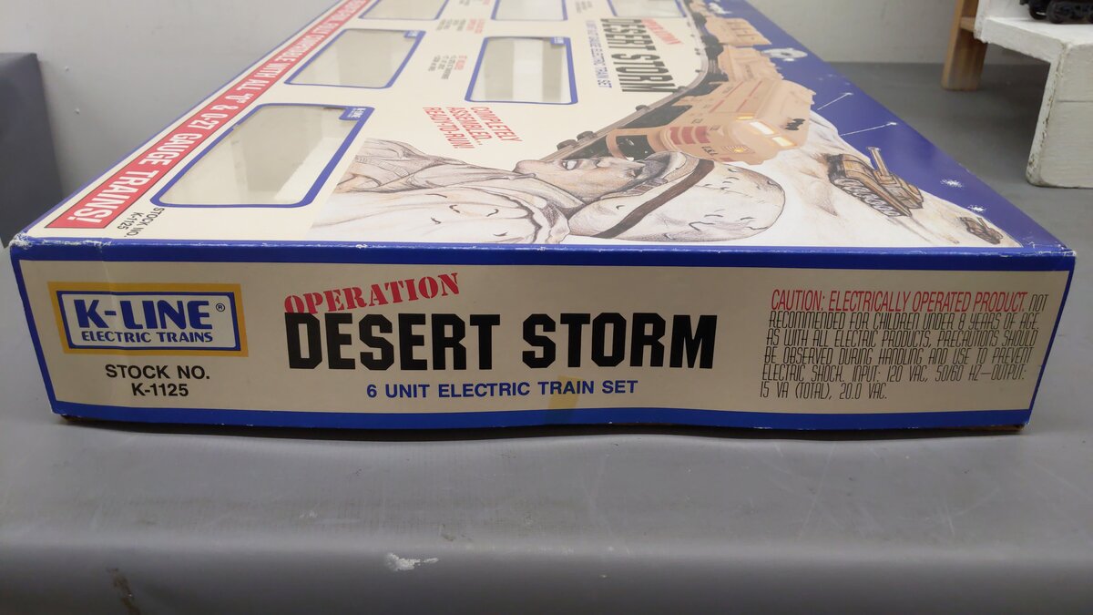 K-Line K-1125 Operation Desert Storm O Gauge Diesel Train Set EX/Box