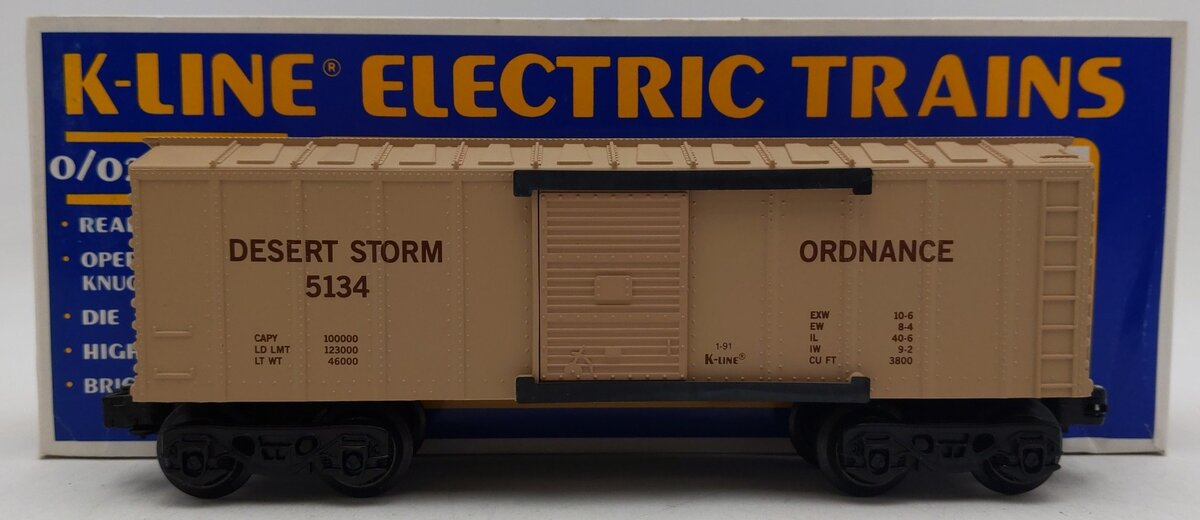 K-Line K5134 O Desert Storm Ordinance Boxcar EX/Box