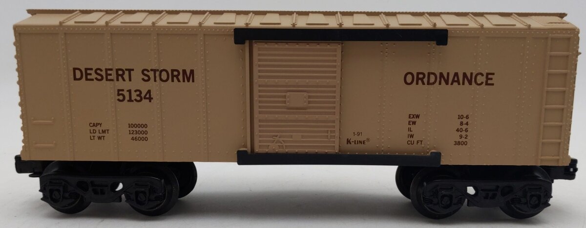 K-Line K5134 O Desert Storm Ordinance Boxcar EX/Box