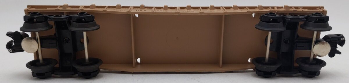 K-Line K6644 Desert Storm Flat Car w/ Army Helicopter VG/Box