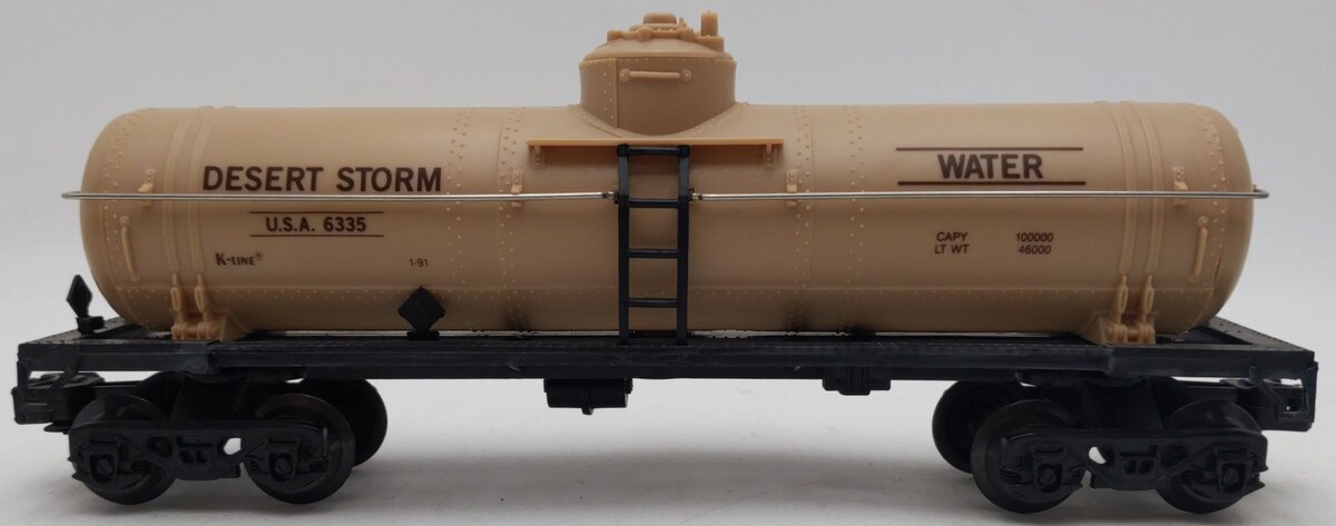K-Line K6335 O Desert Storm Single Dome Water Tank Car EX/Box