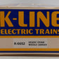 K-Line K6652 O Desert Storm US Army Missile Carrier Flatcar w/Missile EX/Box