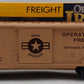 K-Line K641-8018 O Gauge Operation Iraqi Freedom Boxcar w/Machine Guns & Sound EX/Box