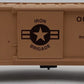 K-Line K641-8018 O Gauge Operation Iraqi Freedom Boxcar w/Machine Guns & Sound EX/Box
