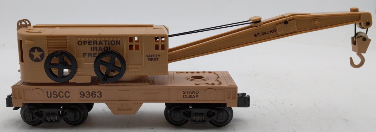 K-Line K651-9363 O Gauge USCC Iraqi freedom Crane LN/Box