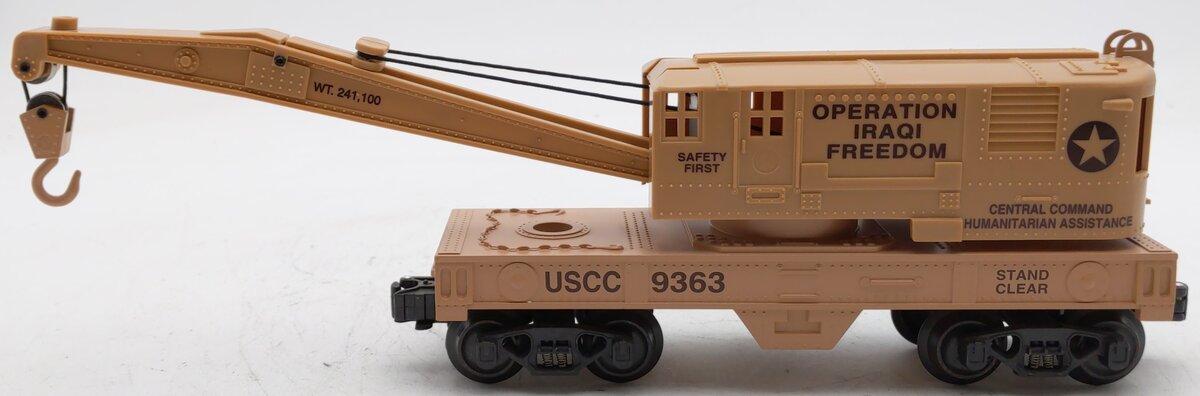 K-Line K651-9363 O Gauge USCC Iraqi freedom Crane LN/Box