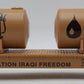 K-Line K691-8028 O Gauge Operation Iraqi Freedom Flatcar with 2 Tanks EX/Box