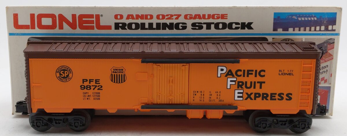 Lionel 6-9872 O Gauge Pacific Fruit Express Billboard Reefer Car LN/Box