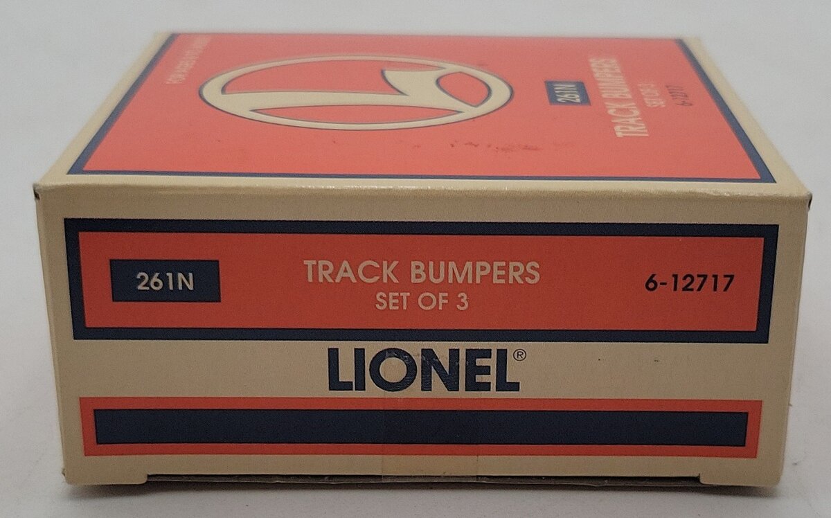 Lionel 6-12717 O and 027 Gauge Authentic Track Bumpers (Set of 3) LN/Box