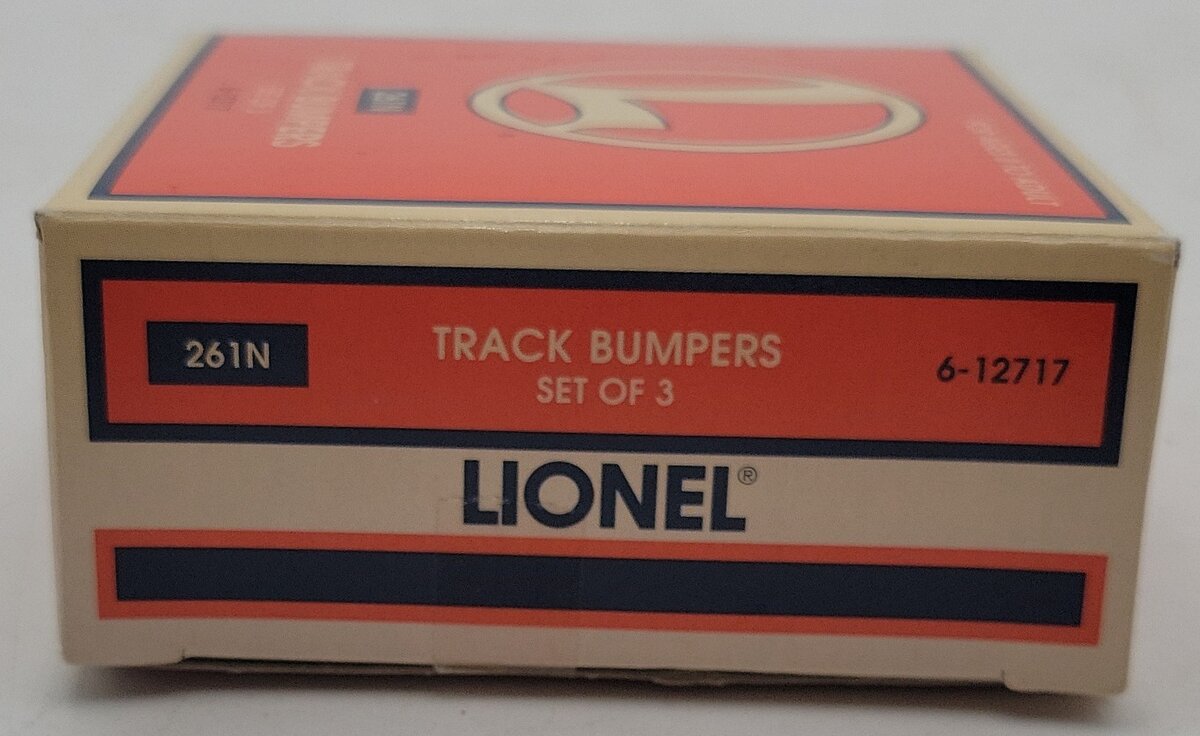 Lionel 6-12717 O and 027 Gauge Authentic Track Bumpers (Set of 3) LN/Box