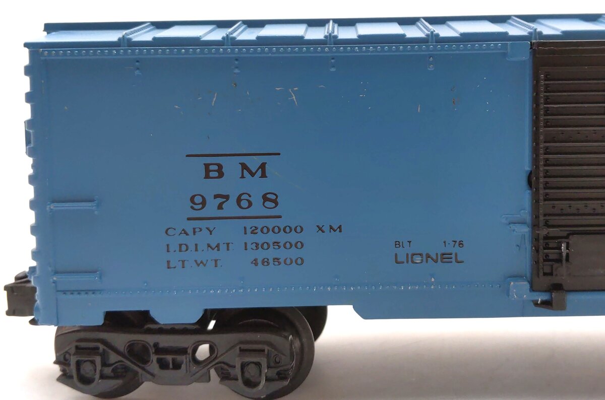 Lionel 6-9768 O Gauge Boston & Maine Boxcar EX/Box