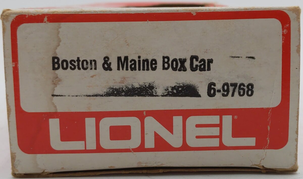 Lionel 6-9768 O Gauge Boston & Maine Boxcar EX/Box