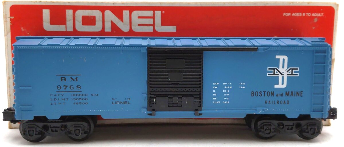 Lionel 6-9768 O Gauge Boston & Maine Boxcar EX/Box