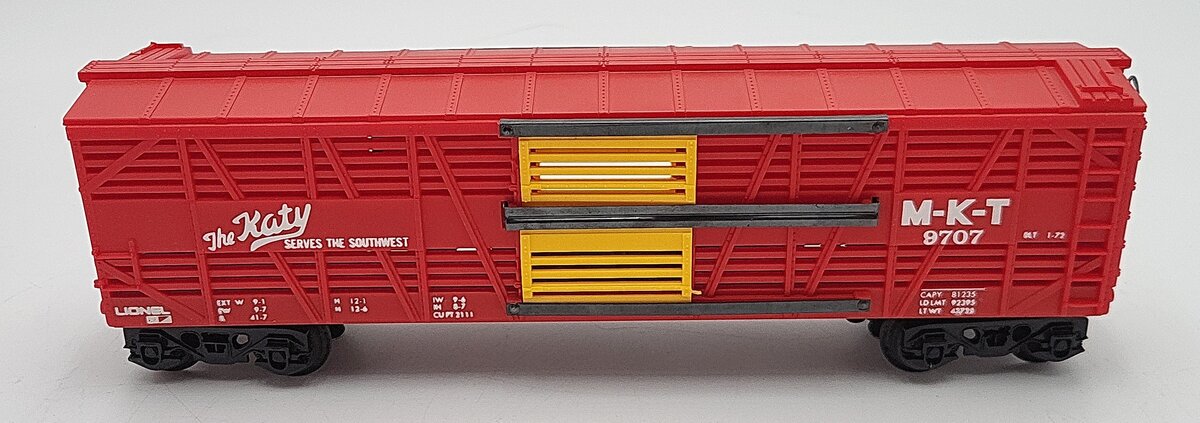 Lionel 6-9707 O Gauge Missouri, Kansas and Texas Cattle Car EX/Box