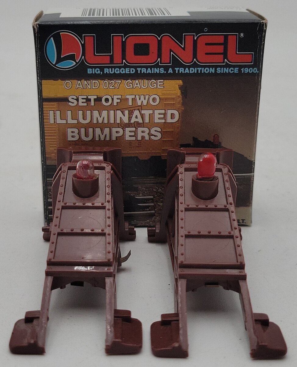 Lionel 6-12715 O and O27 Gauge Illuminated Plastic Bumpers (Set of 2) EX/Box
