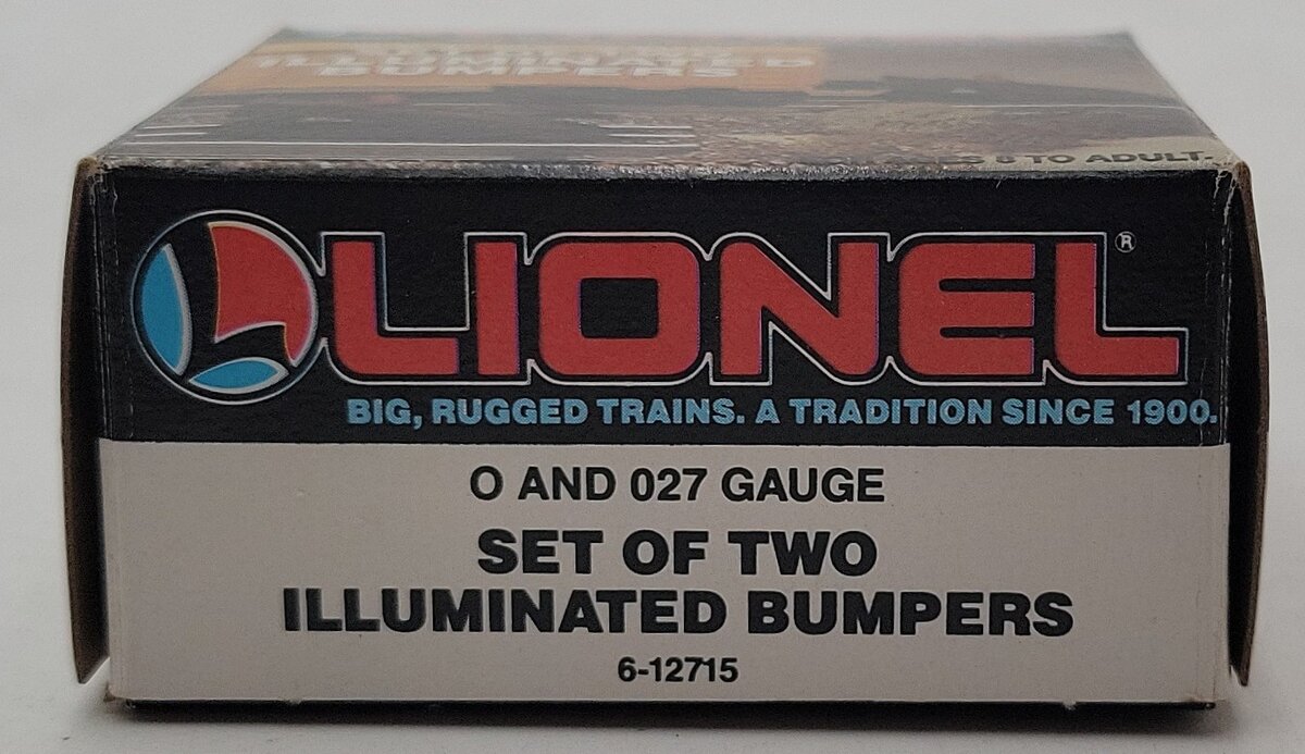 Lionel 6-12715 O and O27 Gauge Illuminated Plastic Bumpers (Set of 2) EX/Box