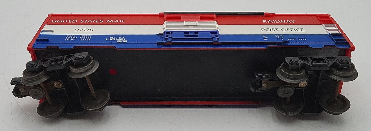 Lionel 6-9708 O Gauge United States Mail Boxcar VG/Box
