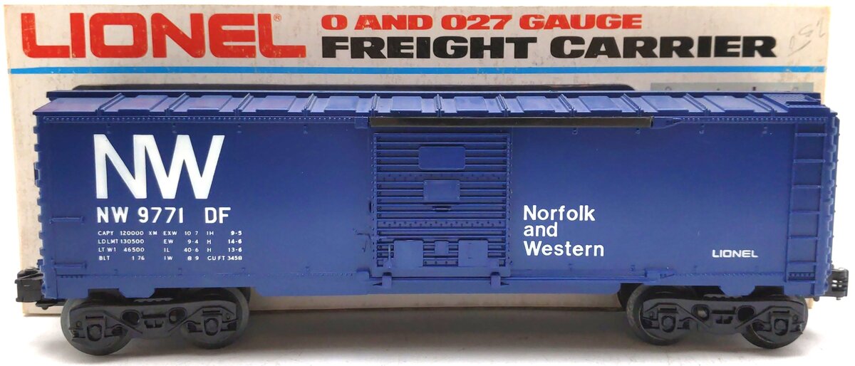 Lionel 6-9771 O Gauge Norfolk and Western Boxcar LN/Box