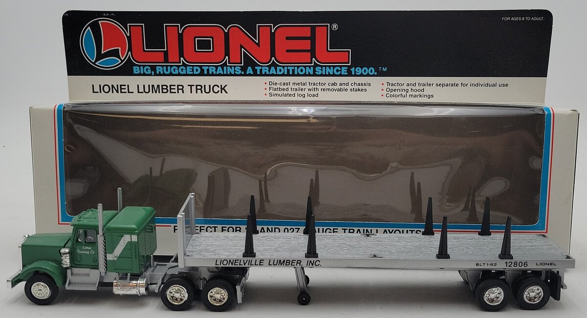 Lionel 6-12806 O Gauge Lionelville Lumber Inc Tractor Trailer Truck EX/Box