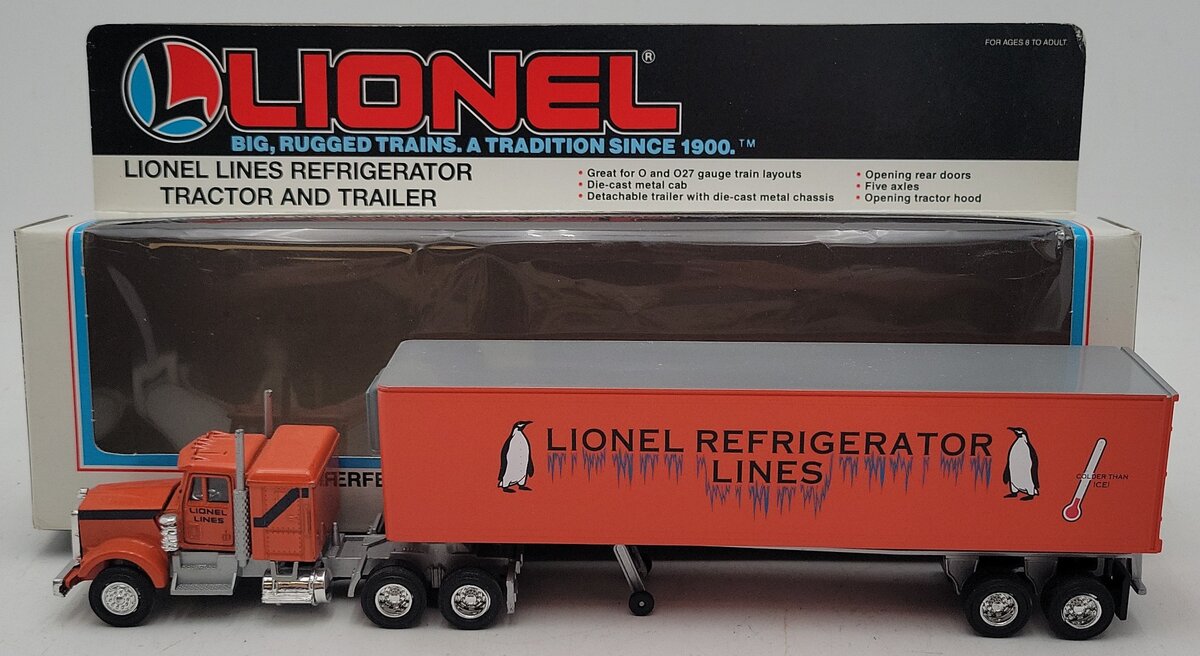Lionel 6-12891 O Gauge Lionel Lines Refrigerator Tractor And Trailer EX/Box